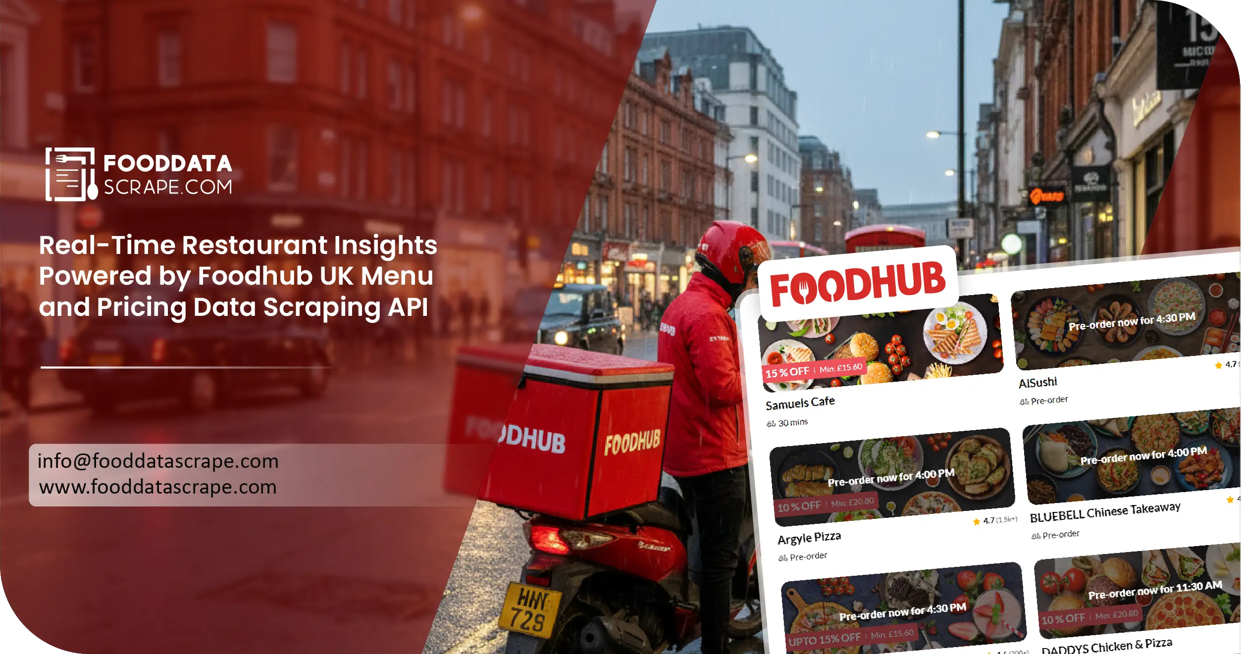 Foodhub UK Menu and Pricing Data Scraping